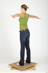 Whole Body Woman Animation references T poses Casual Slim Studio photo references